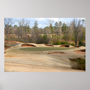 Poster Pièges de sable de terrain de golf