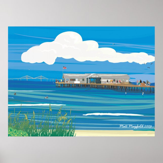 Poster Pier de ville de l'île Anna Maria (Devant)