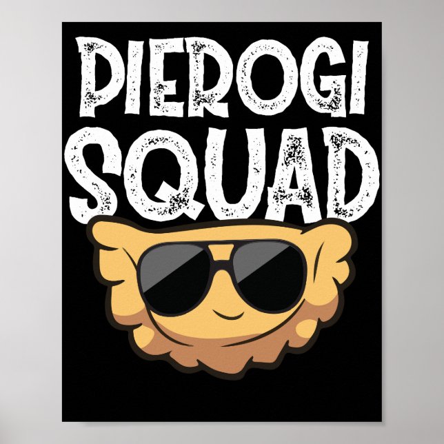Poster Pierogi Squad Polish Food Poland Funny (Devant)