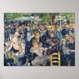 Poster Pierre A Renoir   Boule au Moulin de la Galette