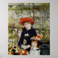 Pierre A Renoir | Deux Soeurs, ou Sur La Terrasse