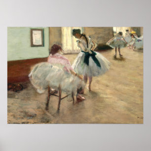 Poster Pierre A Renoir   La leçon de danse