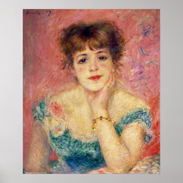 Poster Pierre A Renoir | Portrait de Jeanne Samary (Devant)