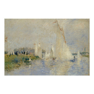 Poster Pierre A Renoir   Regatta à Argenteuil