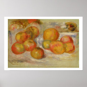 Poster Pierre A Renoir   Vie continue avec les pommes