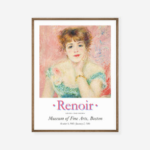 Poster Pierre Auguste Portrait Jeane Samary Exposition d'