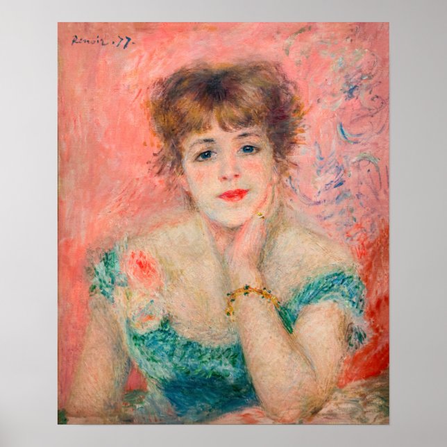 Poster Pierre-Auguste Renoir - Actrice Jeanne Samary (Devant)