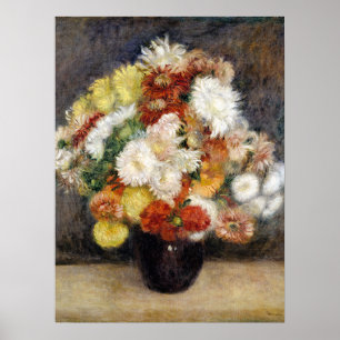Poster Pierre-Auguste Renoir Bouquet de Chrysanthèmes
