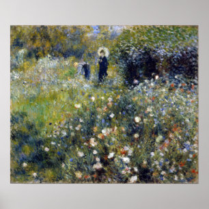 Poster Pierre-Auguste Renoir femme au parasol