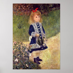 Poster Pierre-Auguste Renoir - Fille avec canne à eau