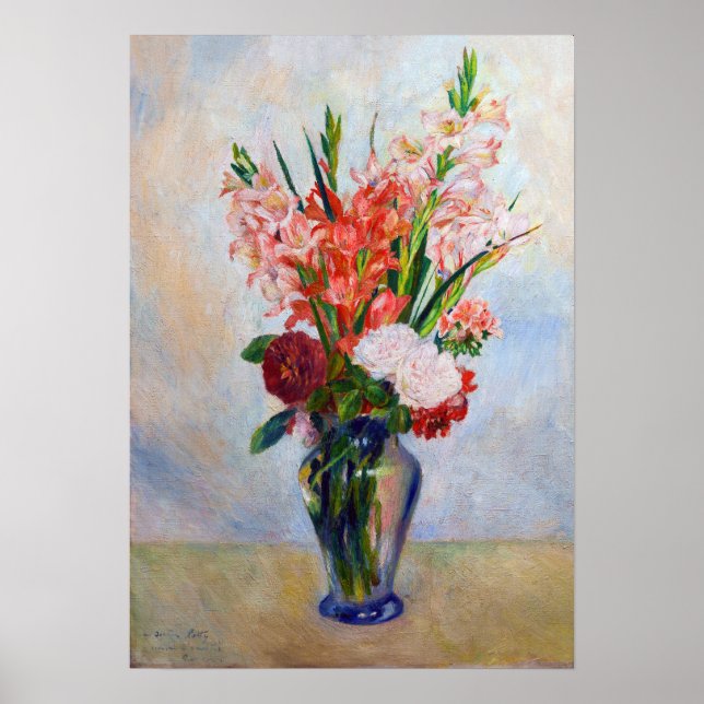 Poster Pierre-Auguste Renoir - Gladioli (Devant)