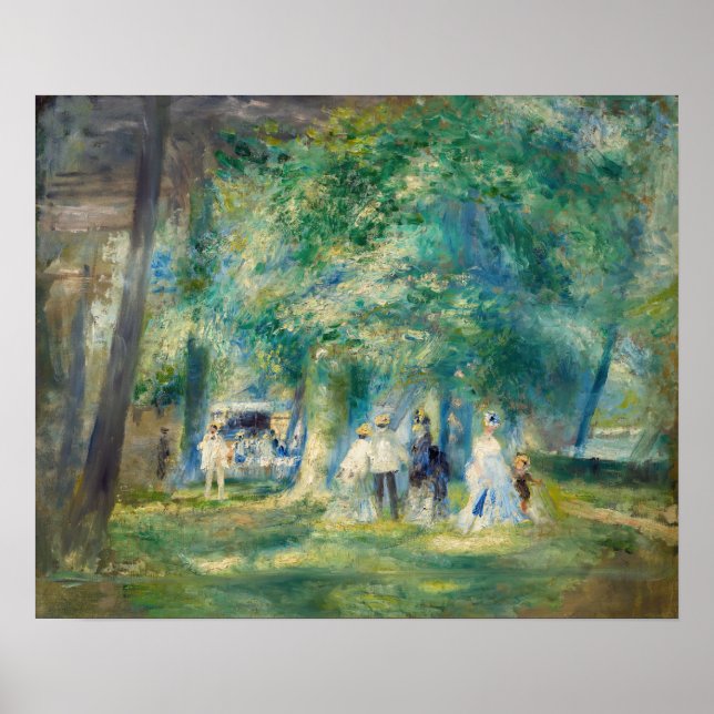 Poster Pierre-Auguste Renoir - La fête à Saint-Cloud (Devant)