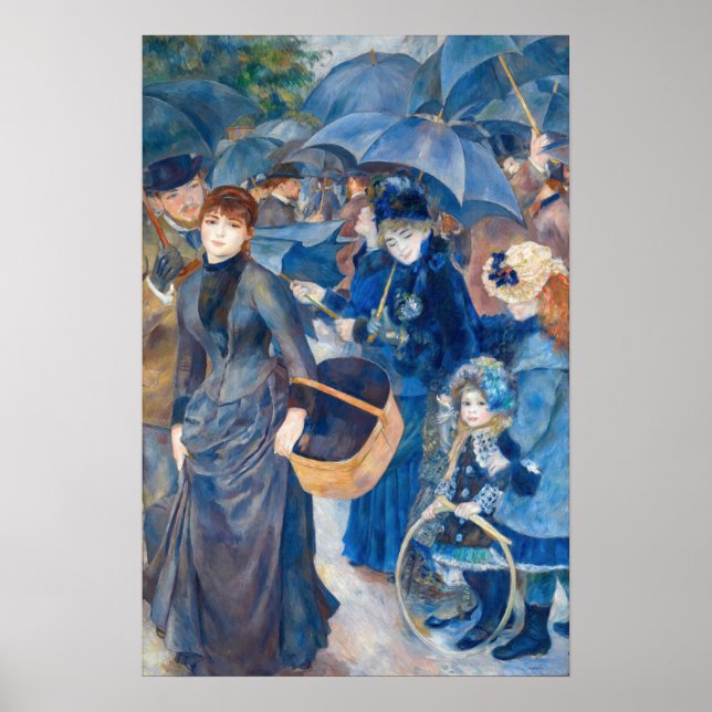 Poster Pierre-Auguste Renoir - Les Parapluies (Devant)