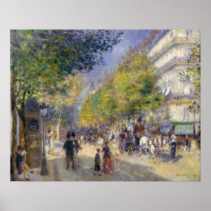 Poster Pierre-Auguste Renoir - Paris, Grands Boulevards