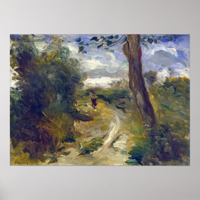 Poster Pierre-Auguste Renoir Paysage entre tempêtes (Devant)