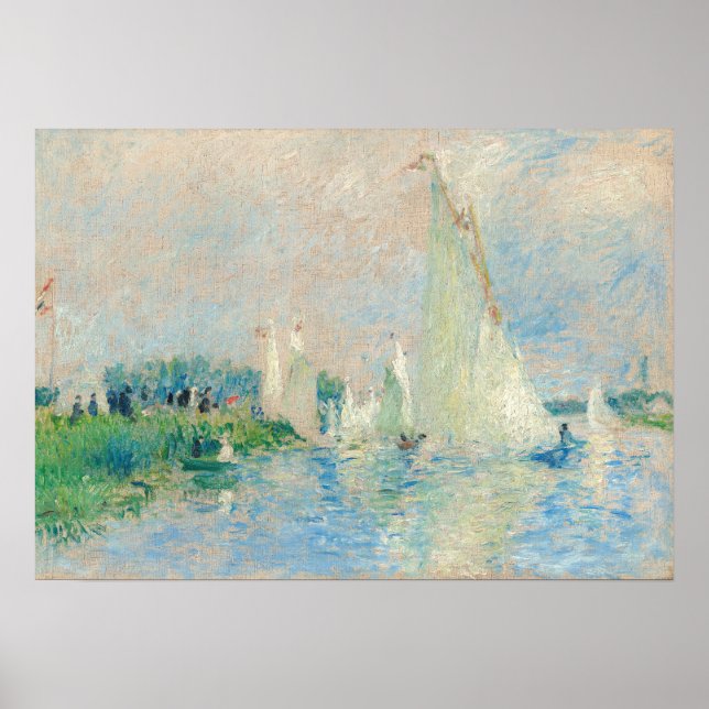 Poster Pierre-Auguste Renoir - Regatta à Argenteuil (Devant)