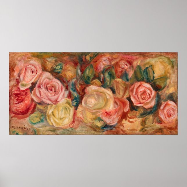 Poster Pierre-Auguste Renoir - Rose (Devant)