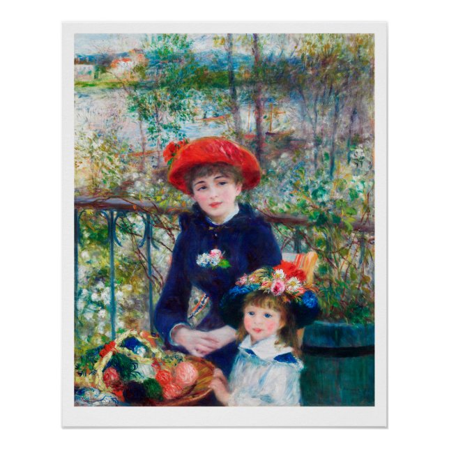 POSTER: PIERRE AUGUSTE RENOIR: ZWEI SISTER, 1881 POSTER (Vorderseite)