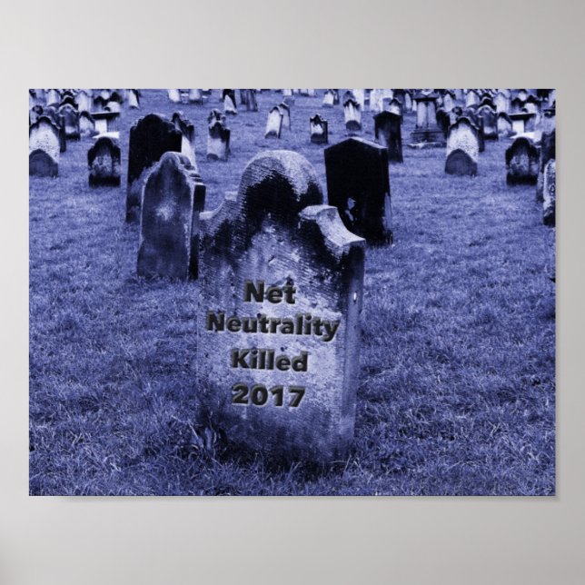 Poster Pierre d'entrée de neutralité Net RIP (Devant)