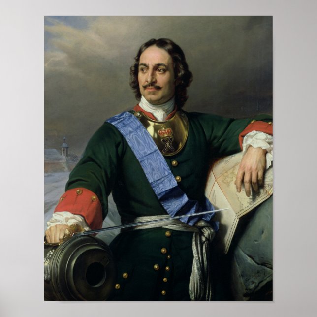 Poster Pierre I le Grand - Paul Delaroche (Devant)