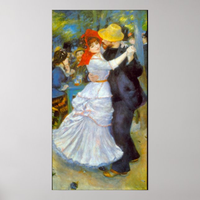 Poster Pierre Renoir - Danse à Bougival (Devant)