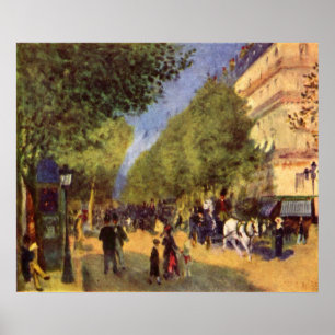 Poster Pierre Renoir - Les grands boulevards