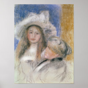 Poster Pierre un Renoir   Berthe Morisot et sa fille
