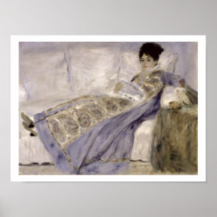 Poster Pierre une Madame Monet de Renoir sur un sofa
