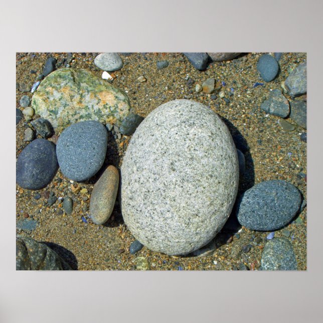 Poster Pierres de plage (Devant)