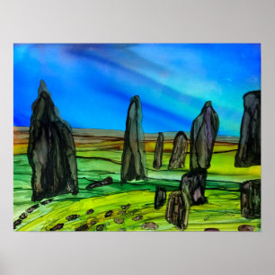Poster Pierres fixes de Callanish