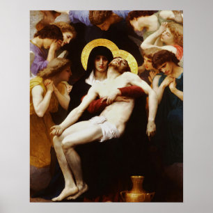 Poster Pieta Jesus Crucifixion Lamentation Vierge Marie