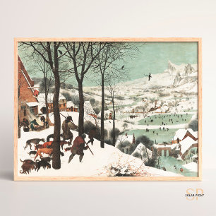 Poster Pieter Bruegel Hunters dans l'art de la neige