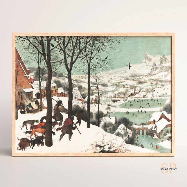 Poster Pieter Bruegel Hunters dans l'art de la neige (Créateur téléchargé)