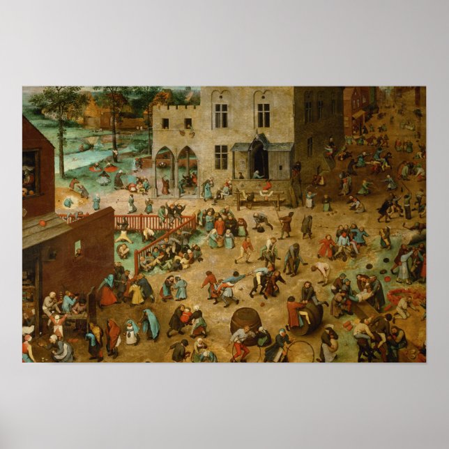 Poster Pieter Bruegel l’Aîné - Jeux pour enfants (Devant)