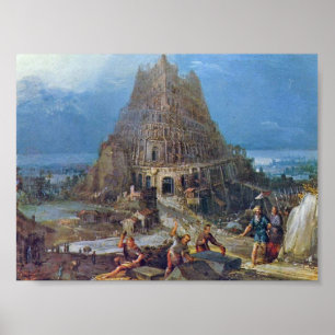 Poster Pieter Bruegel l'aîné - tour de Babel