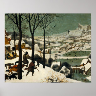 Poster Pieter Bruegel the Elder - Hunters in the Snow