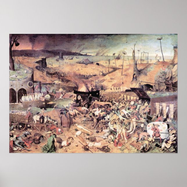 Poster Pieter Bruegel-Triomphe de la mort (Devant)