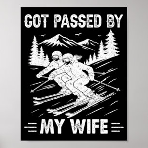Poster Piétiné par ma femme drôle de mari cool ski