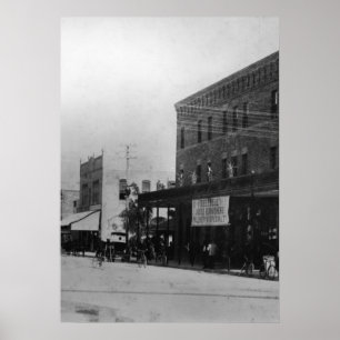 Poster Piétons, cyclistes, et cheval-chariots