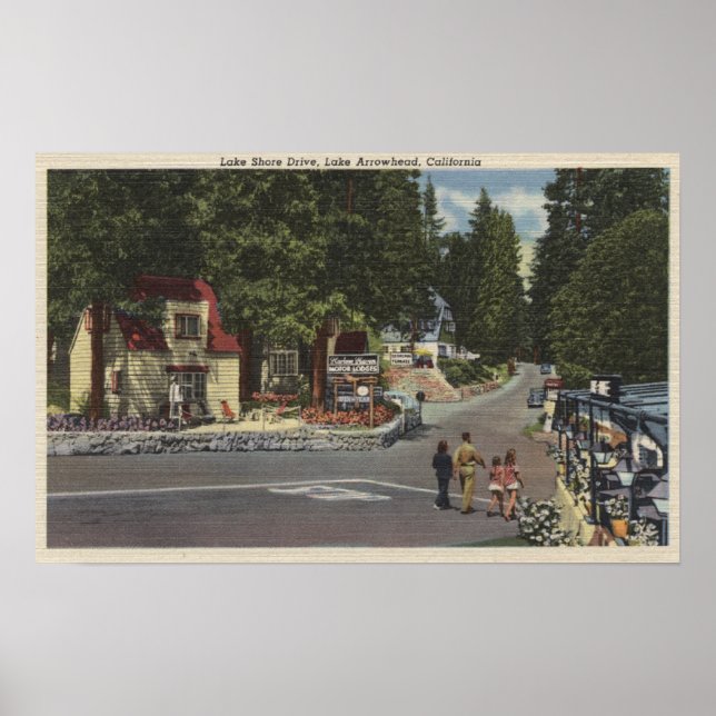 Poster Piétons sur Lake Shore Drive (Devant)