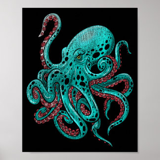 Poster Pieuvre Kraken