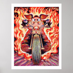 Poster Pig de montée