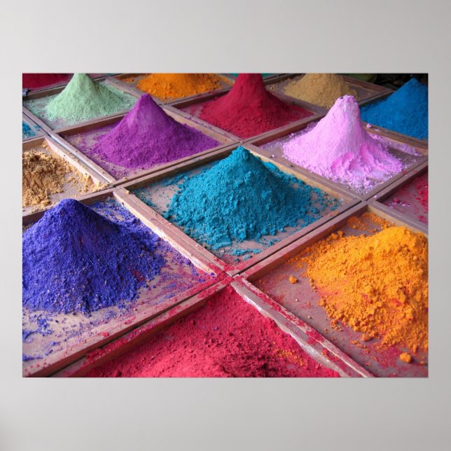 Poster Pigments indiens (Devant)