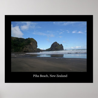 Poster Piha Beach, Nouvelle-Zélande #3
