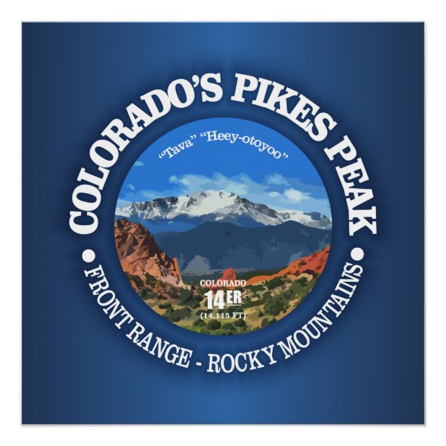 Poster Pikes Peak (Devant)