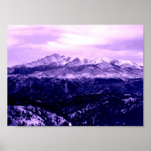 Poster Pikes Peak Mountain