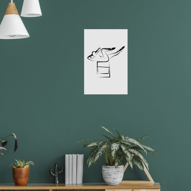 Poster Pilates Criss Cross Pose - Wunda Chair (Salon 1)