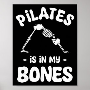 Poster Pilates Est Dans Mes Os Méditation Halloween