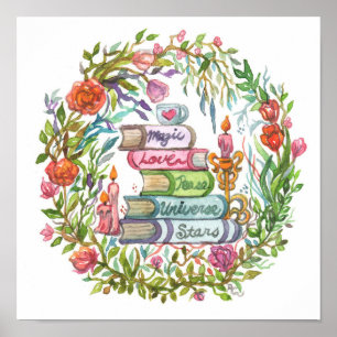 Poster Pile de livres