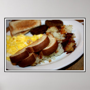 Poster Pile petit-déjeuner